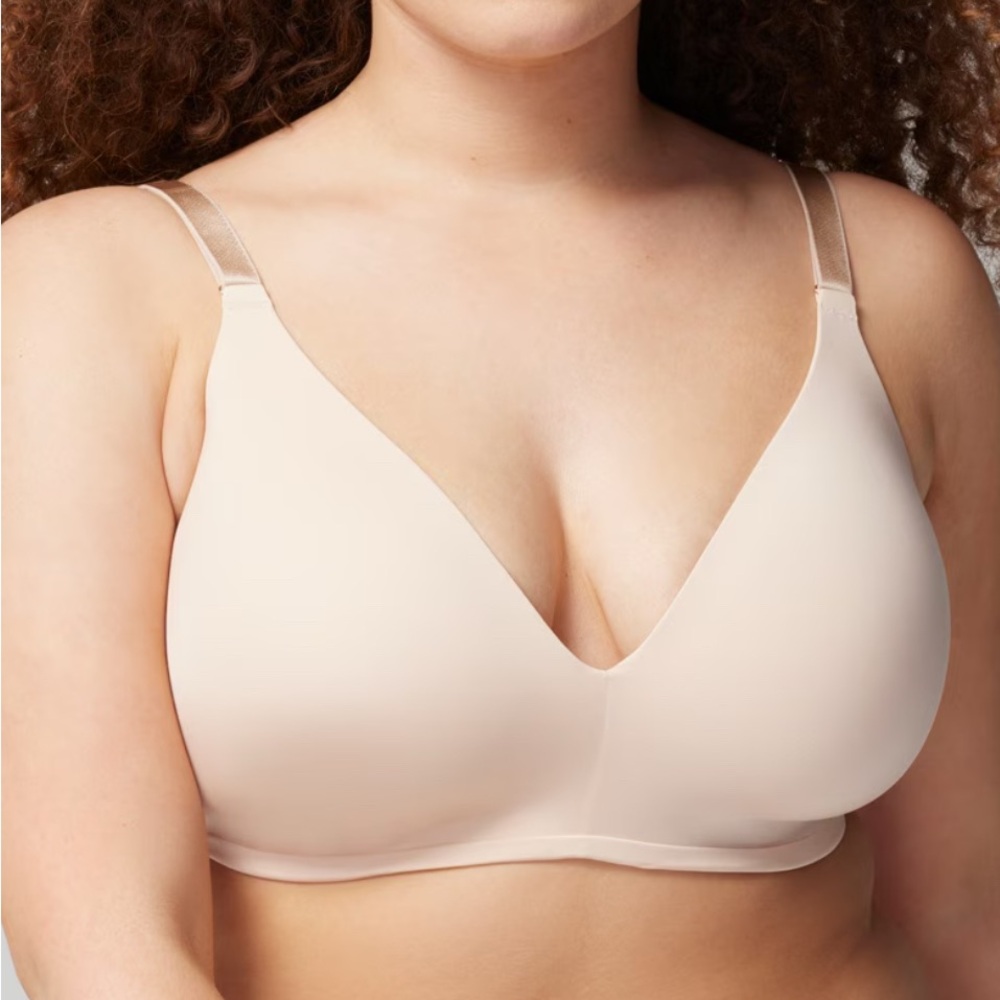 NWOT SOMA Intimates Vanishing 360 Wireless Bra in Pale Sand - Size 36C